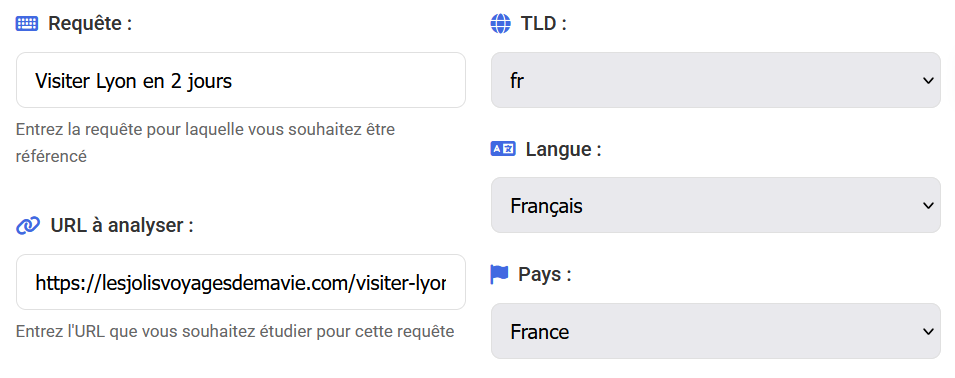 Initialisation de la recherche